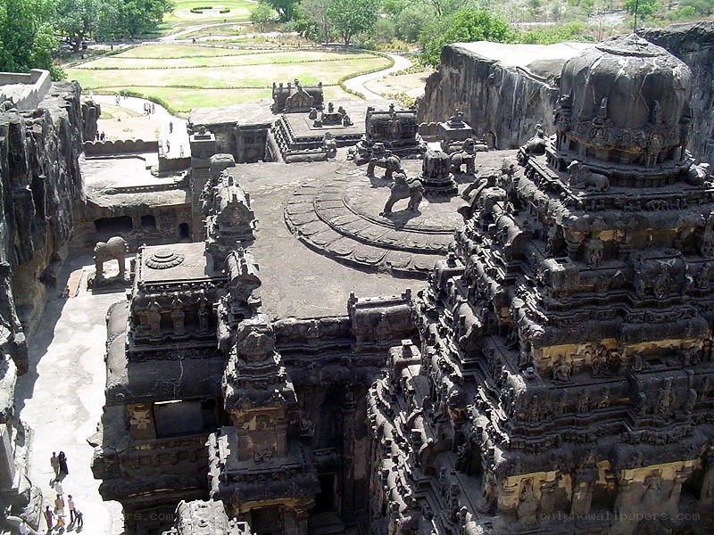 Ancient rock-cut temple complex