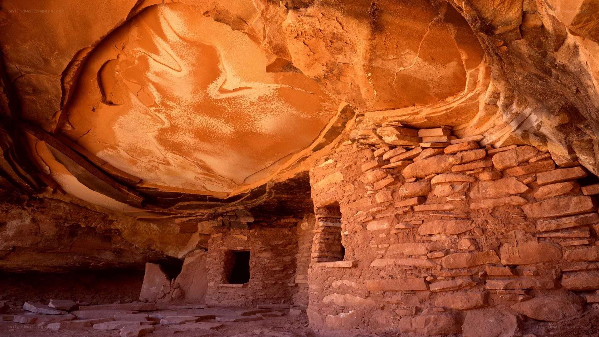 Ancient rock shelter interior