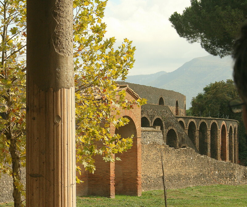 Ancient Roman amphitheater ruins