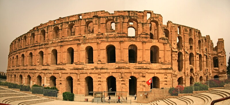 Ancient Roman Amphitheater — Tan