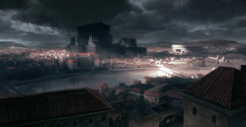 Ancient Roman City — Gray