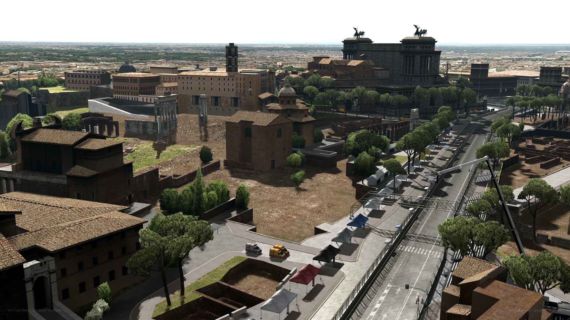 ancient roman cityscape