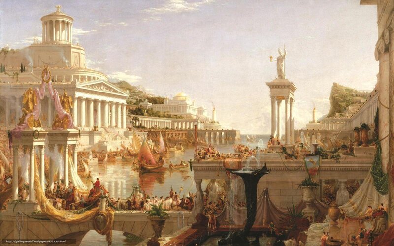 Ancient Roman cityscape