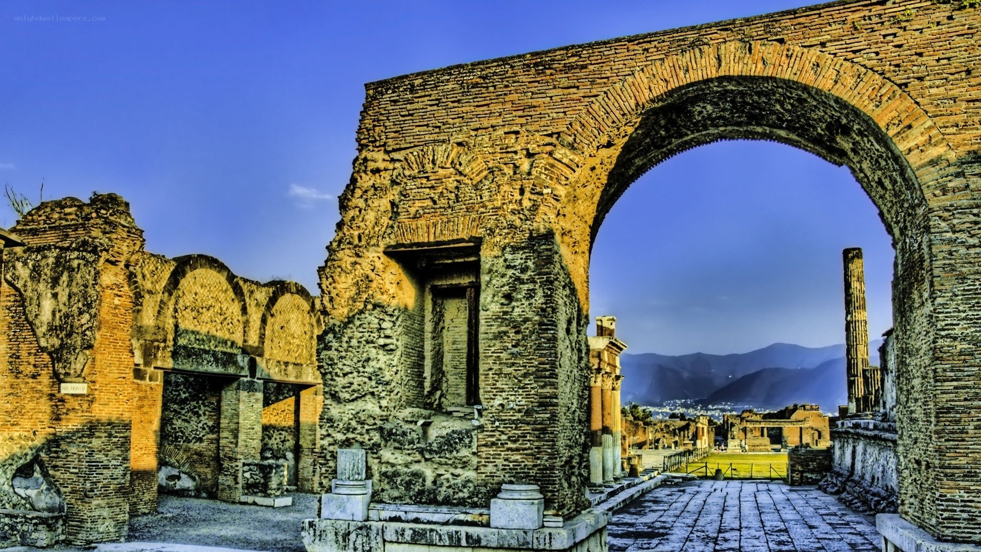 Ancient Roman ruins at Pompeii
