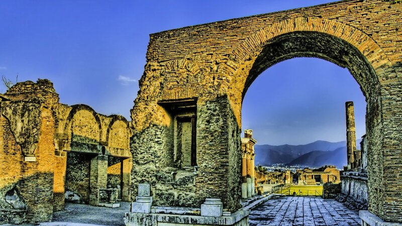 Ancient Roman ruins at Pompeii