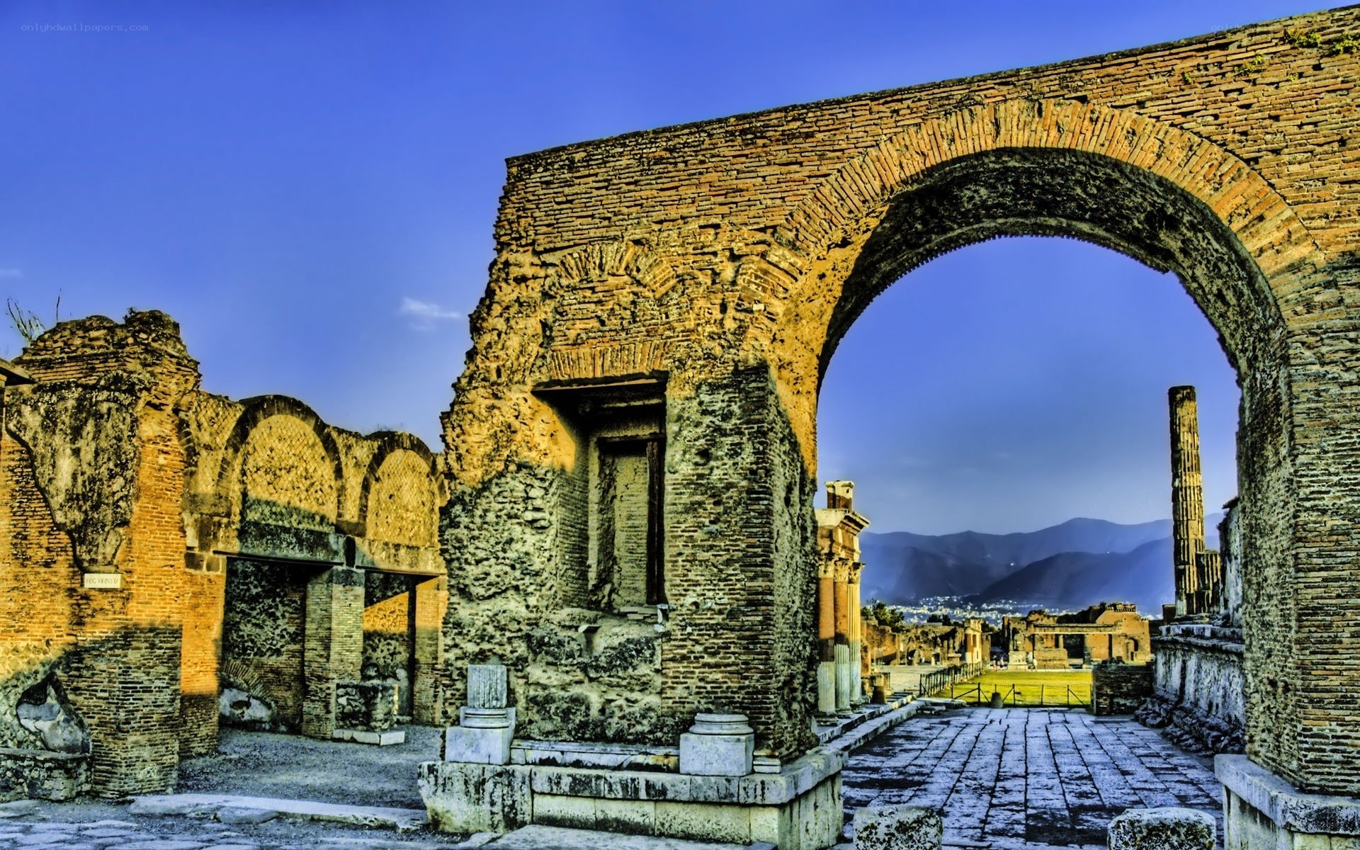 Ancient Roman ruins at Pompeii