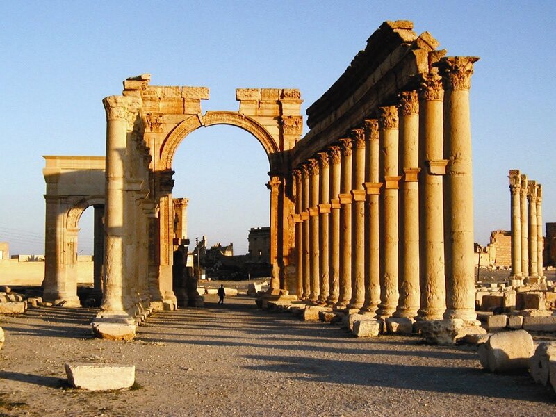 Ancient Roman Ruins — Beige
