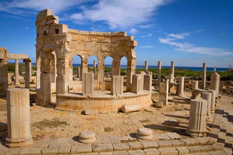 Ancient Roman Ruins — Blue, Serene, Afternoon