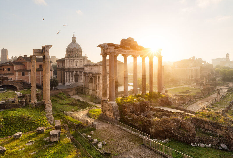 Ancient Roman Ruins — Gold