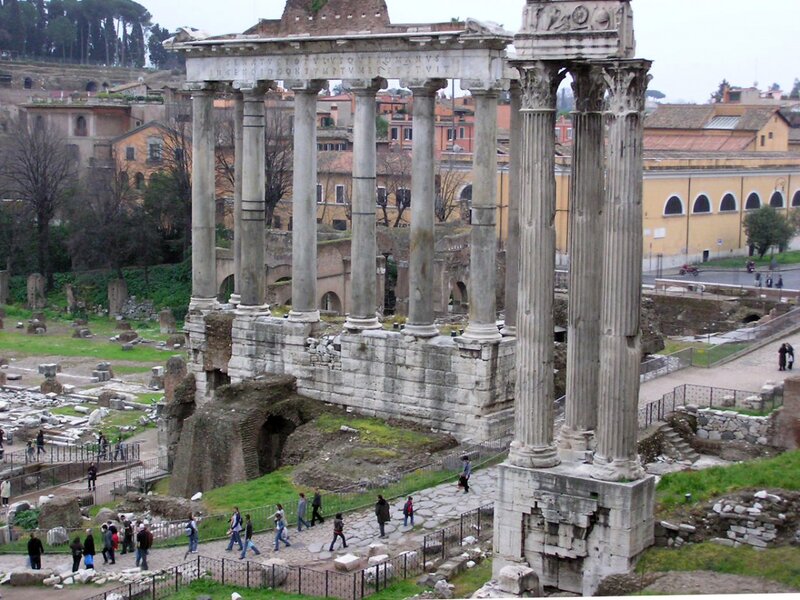 Ancient Roman Ruins — Gray, Historical, Afternoon