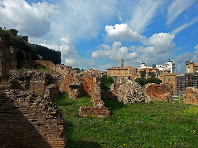 Ancient Roman Ruins — Green, Serene