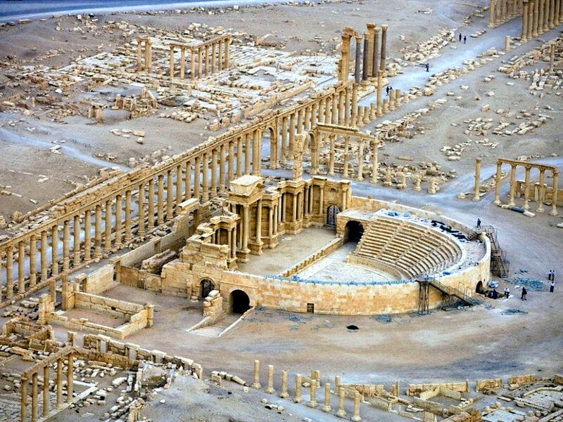 Ancient Roman Theater — Beige