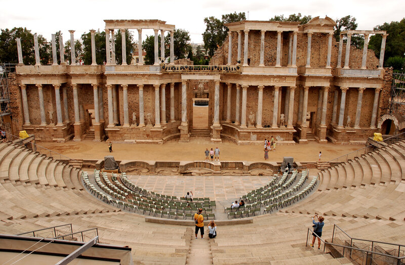 Ancient Roman theater ruins