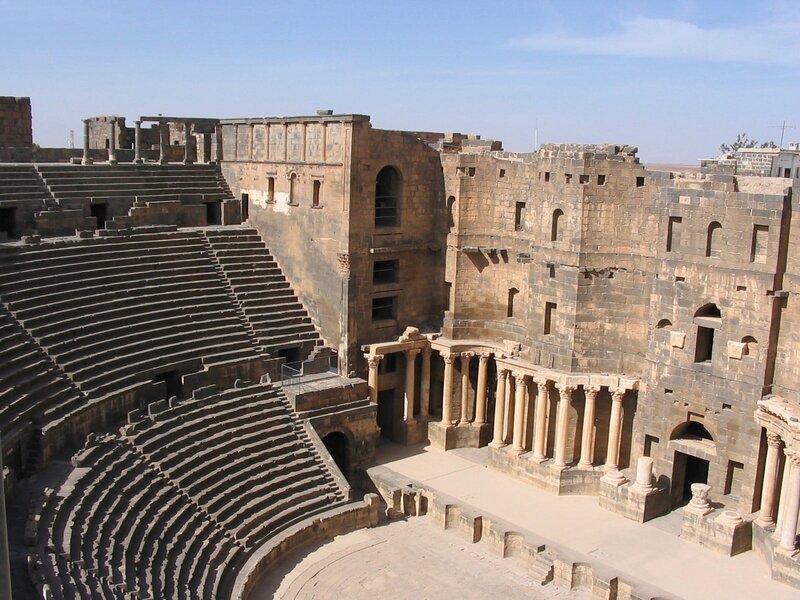 Ancient Roman theater ruins