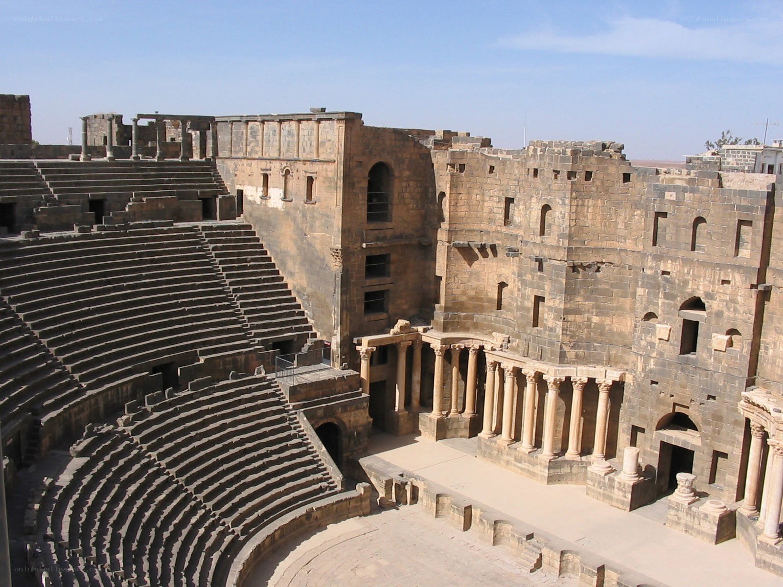 Ancient Roman theater ruins