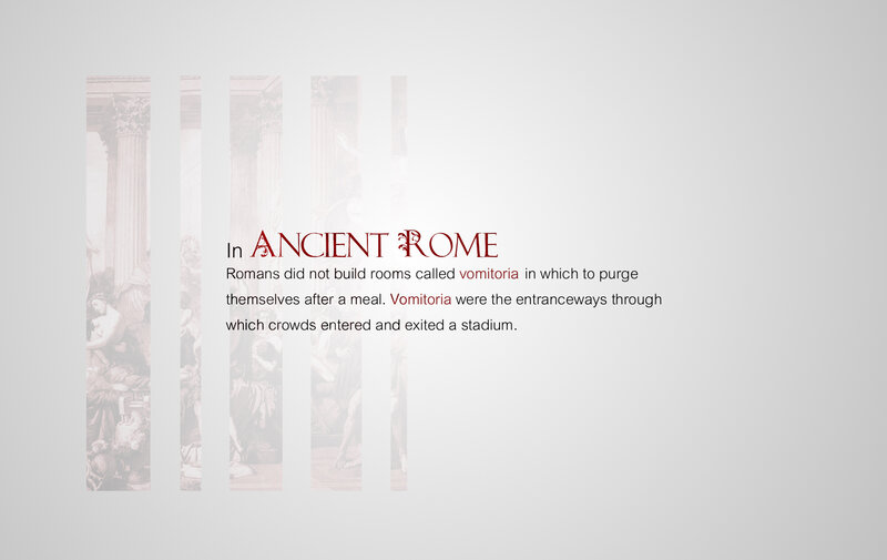 Ancient Rome Vomitoria