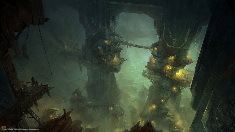 ancient ruin cityscape