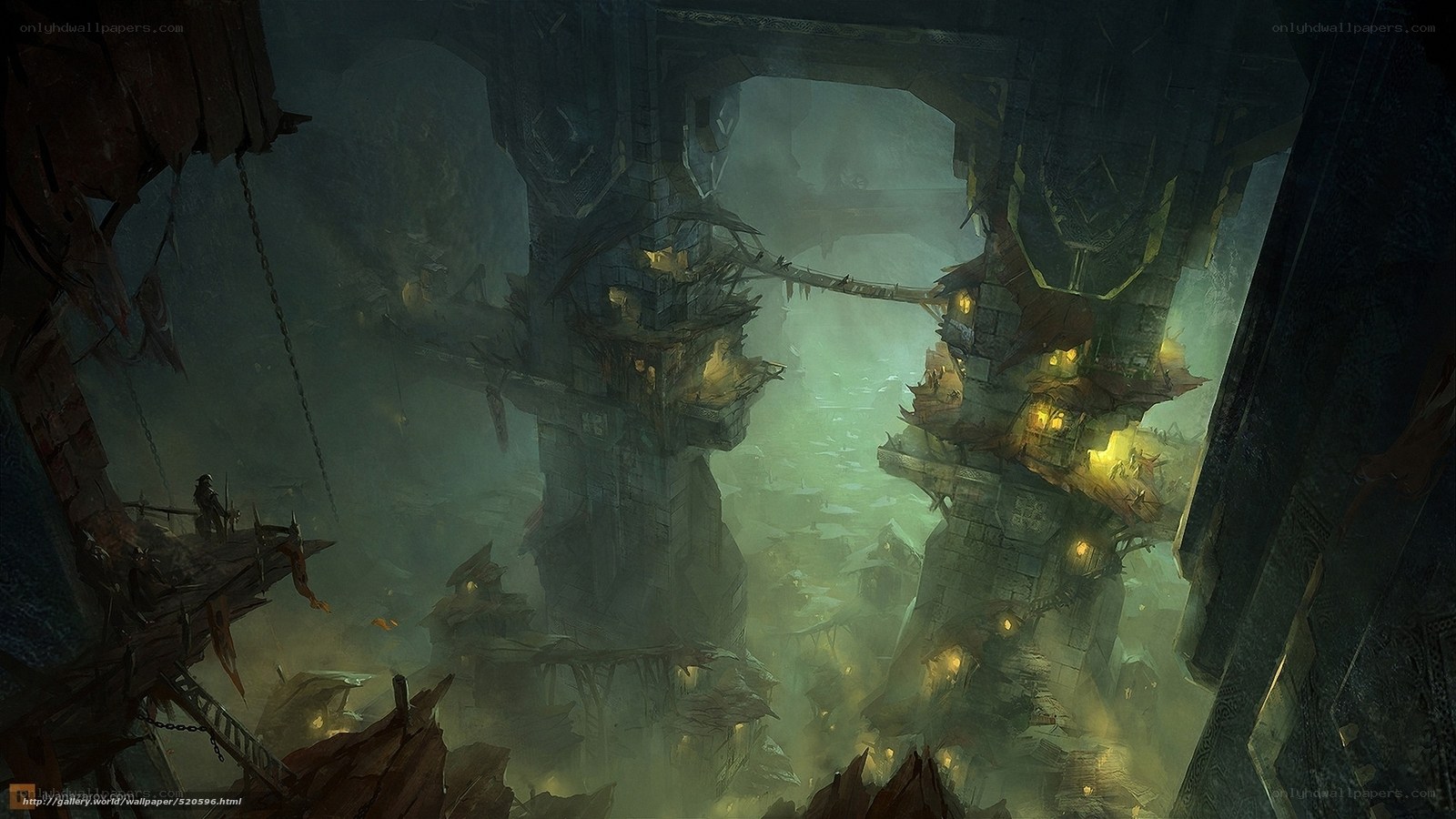 ancient ruin cityscape