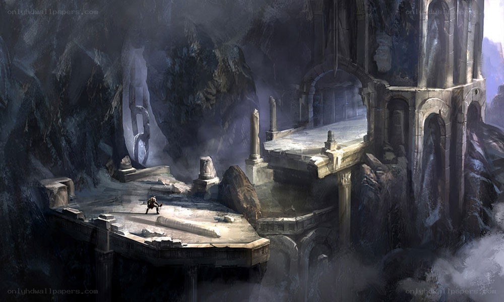 ancient ruin in a cave