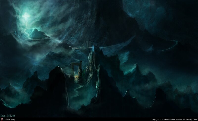 Ancient Ruin in Mountains