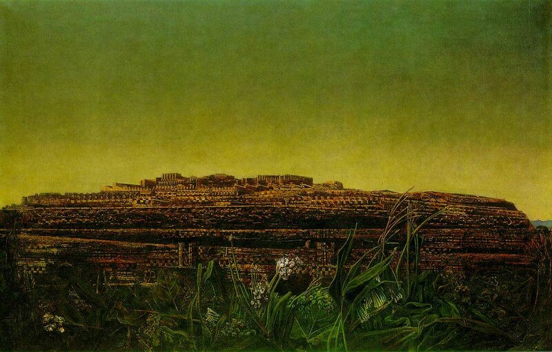 Ancient Ruins at Dusk