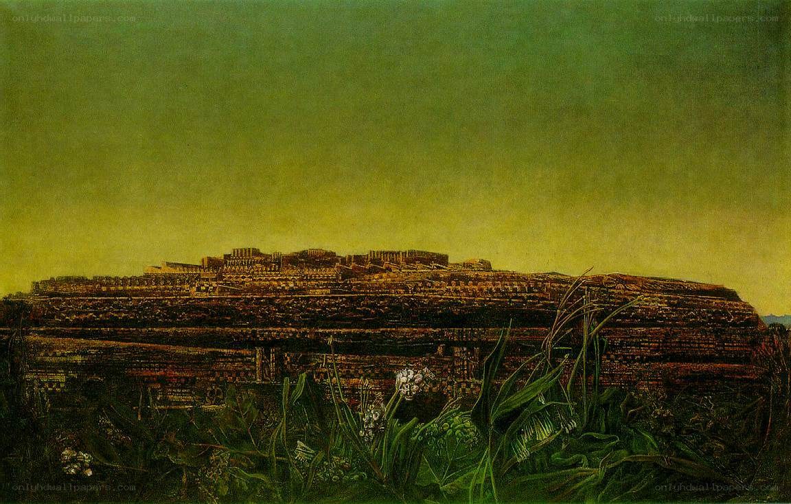 Ancient Ruins at Dusk