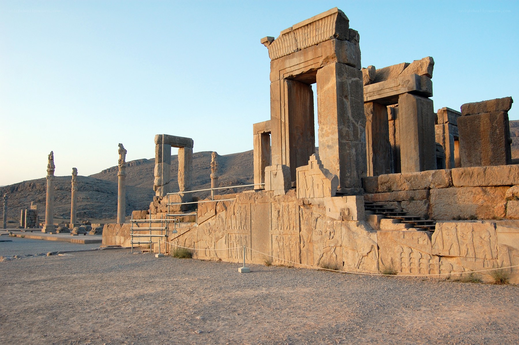 ancient ruins at persepolis