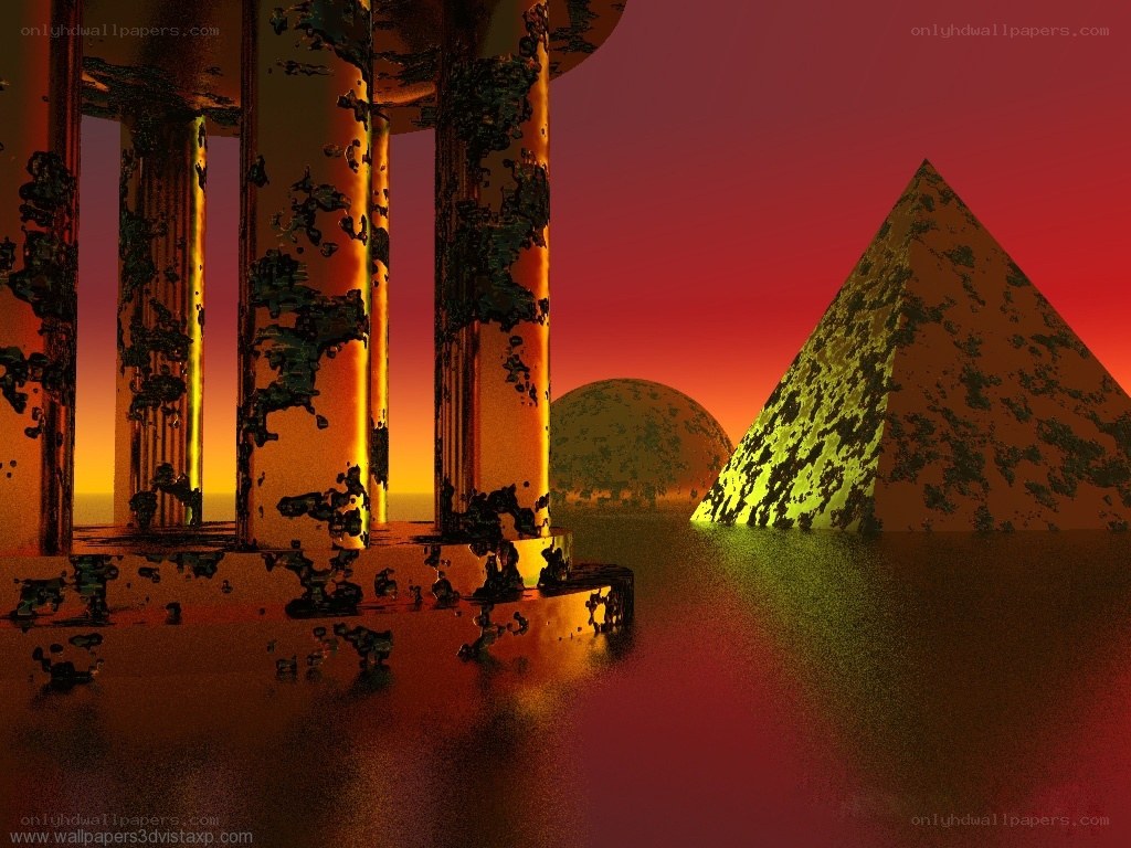 ancient ruins at sunset