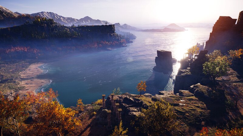 Ancient Ruins by Bay