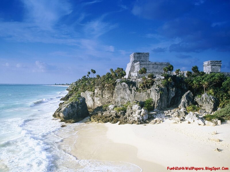 ancient ruins by the sea