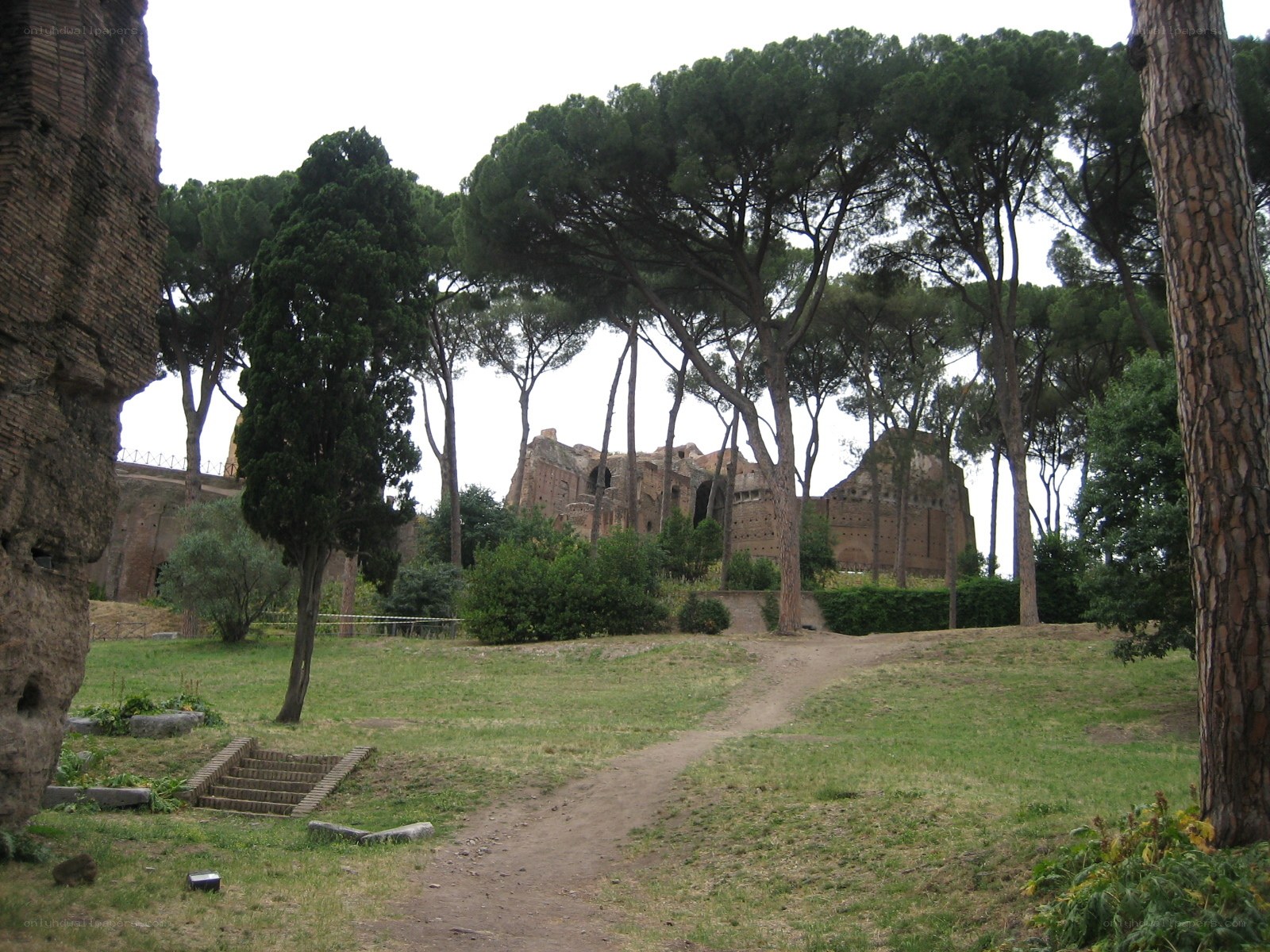 Ancient ruins in a park