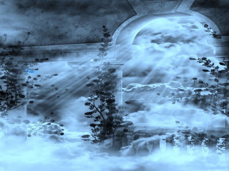 Ancient Ruins in Clouds