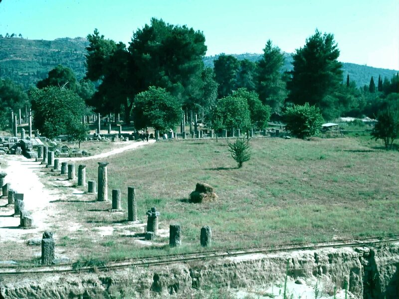 Ancient Ruins in Field — Green, Serene