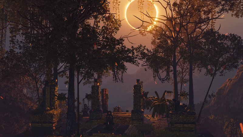 Ancient Ruins in Forest — Orange