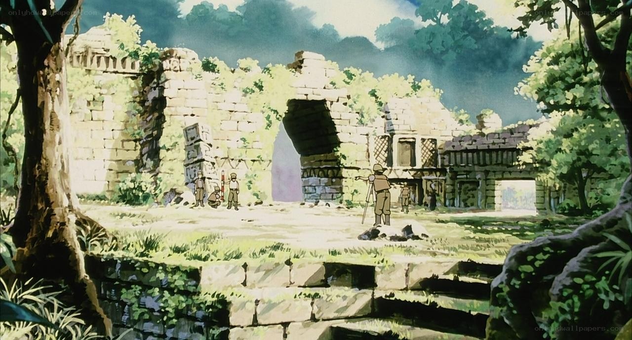 Ancient ruins in jungle