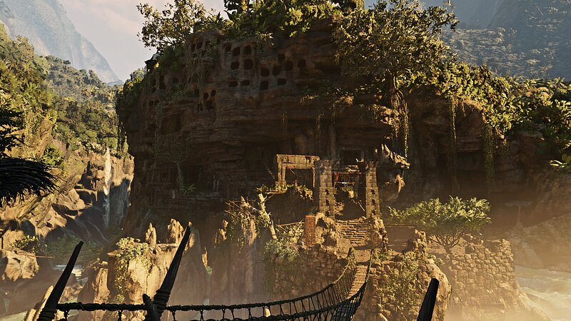 Ancient Ruins in Jungle — Brown, Adventurous