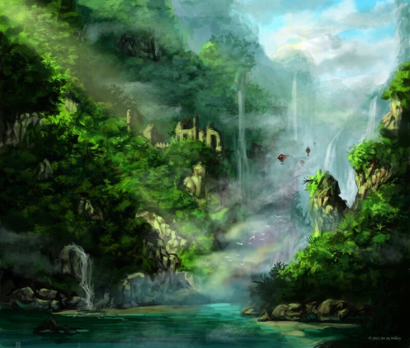 Ancient Ruins in Jungle — Green, Serene, Afternoon