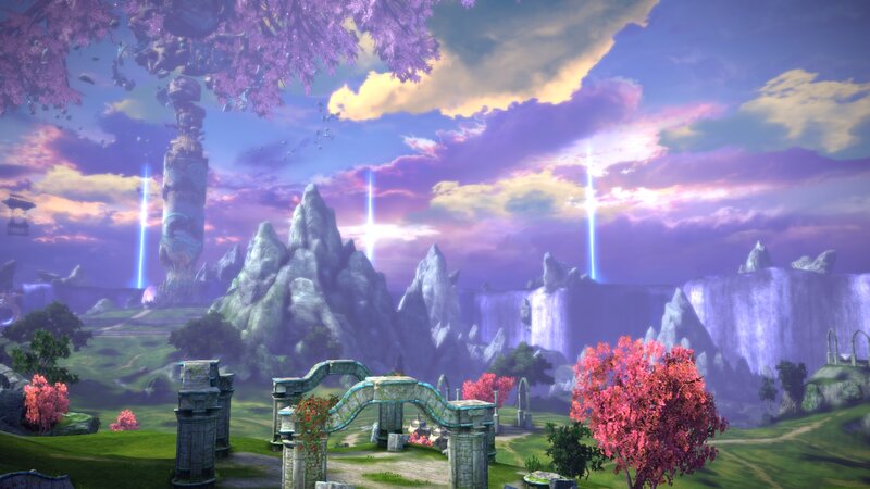 Ancient Ruins in Landscape