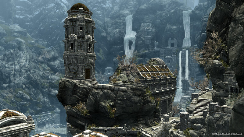 Ancient Ruins in Mountains