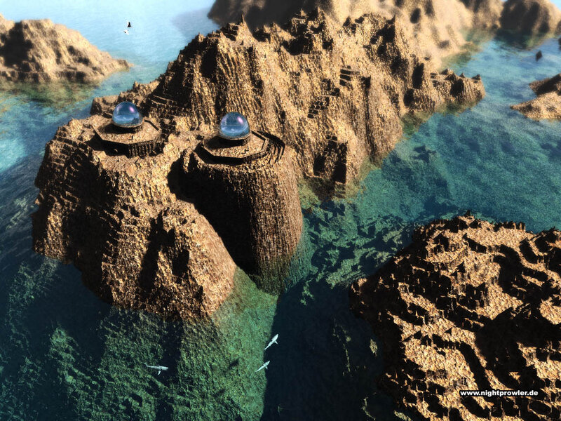 Ancient Ruins in Ocean