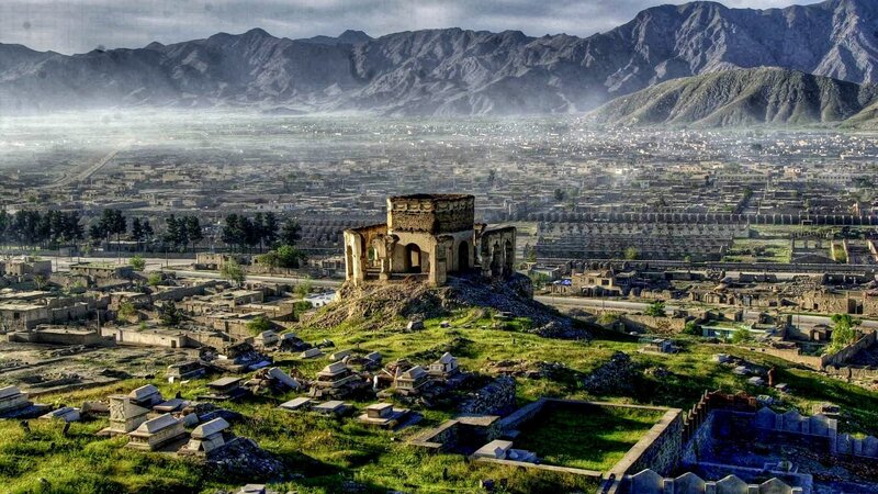 Ancient Ruins in Valley
