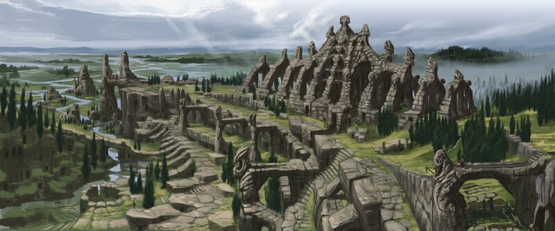 ancient ruins landscape