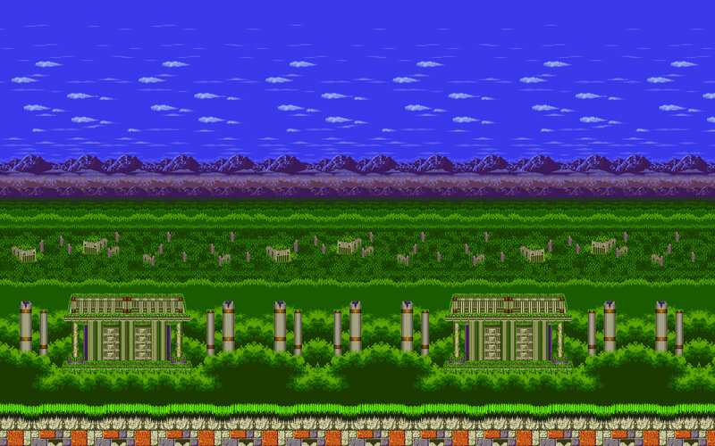 ancient ruins landscape