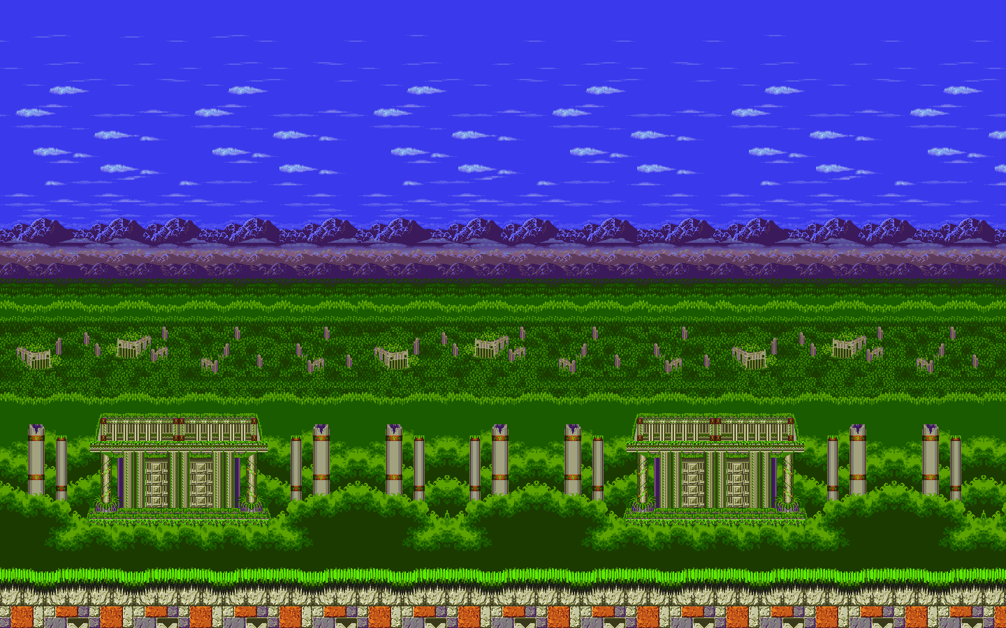 ancient ruins landscape