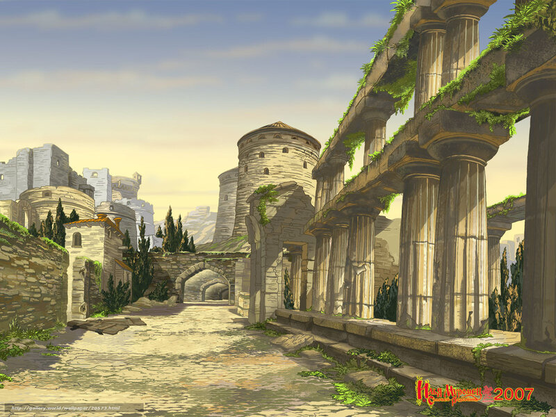 ancient ruins of a city