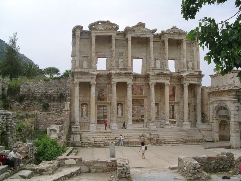 ancient ruins of celsus library