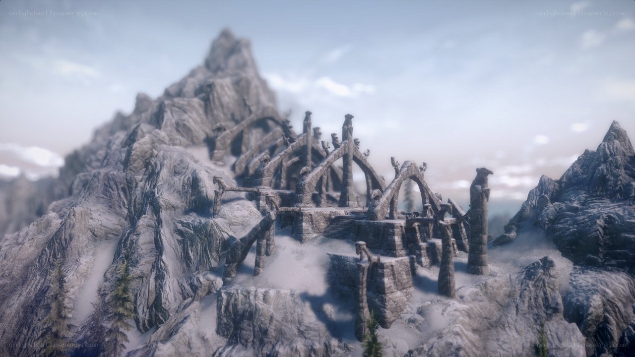 ancient ruins on a mountain