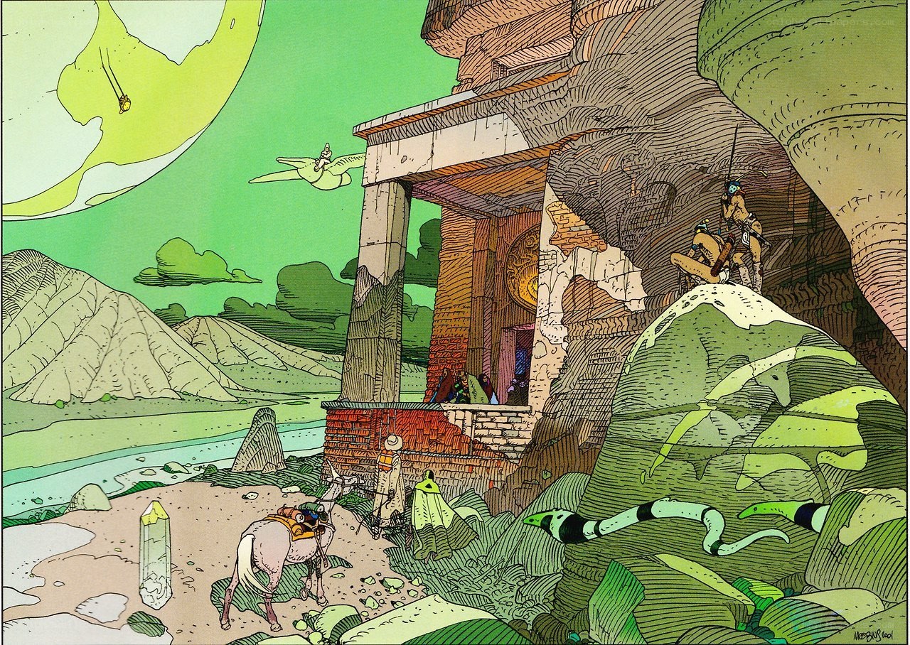 ancient ruins on alien planet