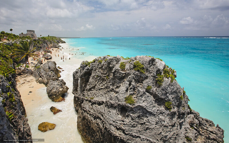 Ancient Ruins on Beach