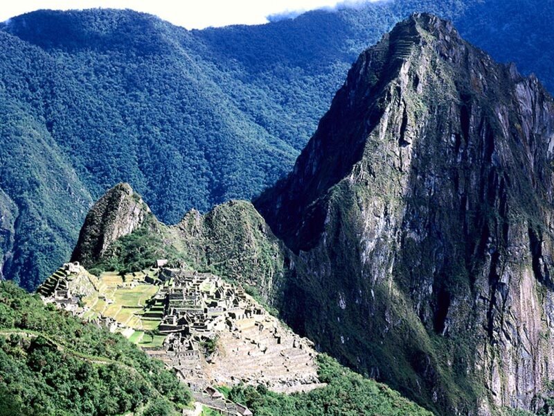 Ancient Ruins on Mountain